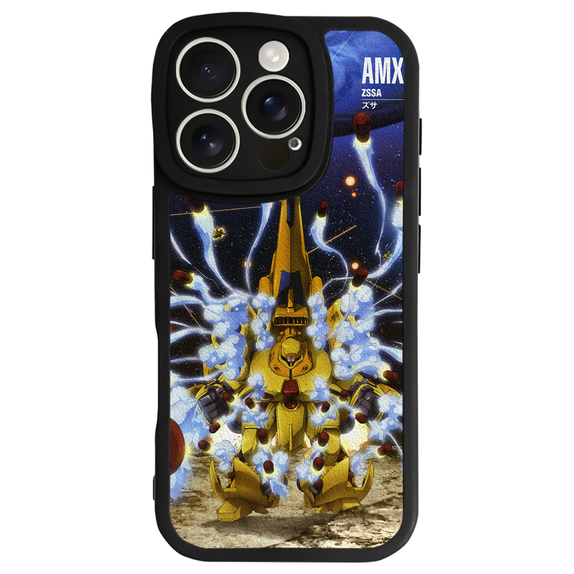 （画像用） 機動戦士ガンダム Mobile Suit Gundam 【iPhone 16シリーズ対応】シリコンスマホケース（レザー調） 材質：シリコン